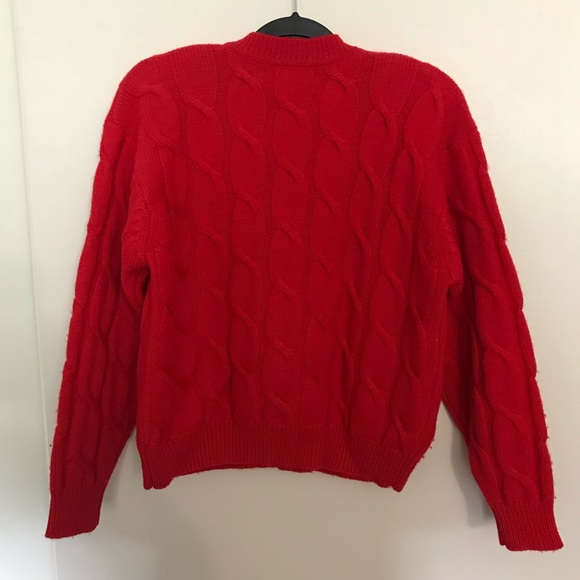Norm Thompson Cable Knit Button Down Sweater - Picture 5 of 5